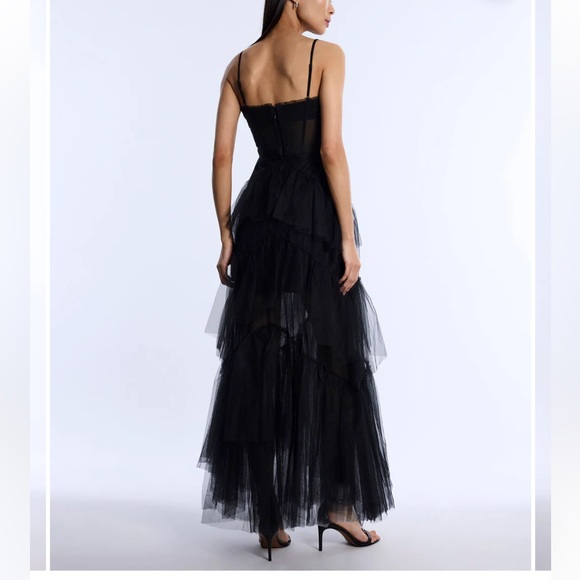 BCBG Oly Ruffled Tiered Corset Gown - Picture 7 of 8